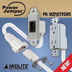 MIDLITE® - Power Jumper IC™ HDTV & Sound Bar Power Relocation Kit with Interconnect